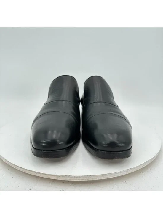 Gucci Men Size UK 7.5 US 8 Black Leather Cap Toe Penny Loafer Dress Shoes - Picture 3 of 11